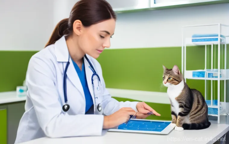 고양이 다이어트 플랜 - **Prompt:** "An energetic, playful adult tabby cat batting at a transparent food puzzle dispenser th... 고양이 다이어트 플랜 - **Prompt:** "An energetic, playful adult tabby cat batting at a transparent food puzzle dispenser th...