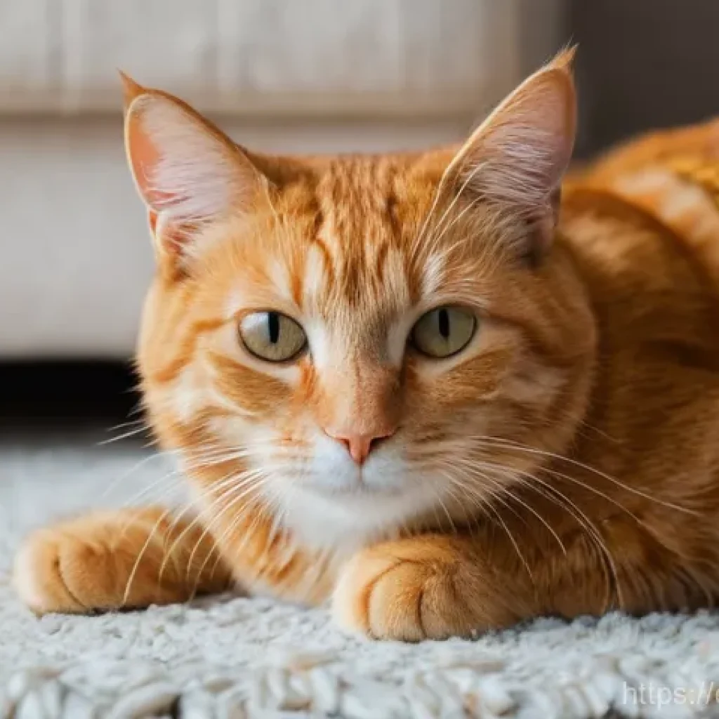 고양이 이빨 관리 - **Prompt:** A gentle, realistic close-up of a ginger tabby cat (similar to the described "Leo") in a...